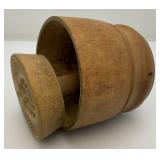 Antique Wooden Butter Press Stamp