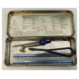 Primitive Wooden Tool Box With Some Old Tools