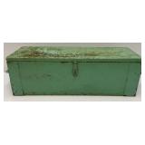 Primitive Wooden Tool Box With Some Old Tools