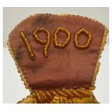 1900 Dated Native American Beaded Stuffed Bird Pin Cushion