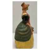 Very Old Chalkware Pieces Including Monk Bookend And More