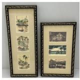 Two Very Nice Framed Home Décor Pieces Including Oriental And More 10 1/2" x 17 1/2" & 9" x 22 1/2"