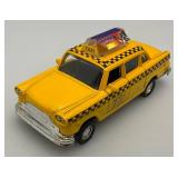 New Old Stock Case Of City Yellow Cab Die Metal And Plastic Cast Metal Taxis With Pull Back And Go Action (One Cab Missing)
