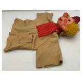 1968 Pelham WALTER THE HUNTER Ventriloquist Puppet (Crack In Head Present Can Be Fixed)