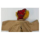 1968 Pelham WALTER THE HUNTER Ventriloquist Puppet (Crack In Head Present Can Be Fixed)