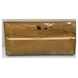 Framed Behind Glass Vintage Hunting Scene Relief Carvings 8 1/2" x 17 1/4"