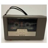 Vintage Sony Cassette-Corder TCM-131, Electro Brand AM Solid State Radio & Toshiba AM/FM Headphones
