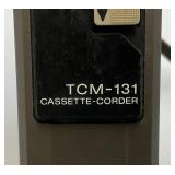 Vintage Sony Cassette-Corder TCM-131, Electro Brand AM Solid State Radio & Toshiba AM/FM Headphones