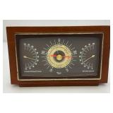 Vintage TAYLOR Instruments Genuine Mahogany Weather Station Temperature Humidity