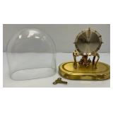 Vintage MCM Atomic Space Age KUNDO Anniversary Desk Clock With Key