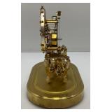 Vintage MCM Atomic Space Age KUNDO Anniversary Desk Clock With Key