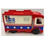 1973 Evil Knievel Scramble Van Complete In Original Box (Back Gate Has Broken Hinge Peg)