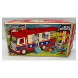 1973 Evil Knievel Scramble Van Complete In Original Box (Back Gate Has Broken Hinge Peg)