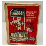 1973 Evil Knievel Scramble Van Complete In Original Box (Back Gate Has Broken Hinge Peg)