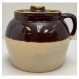 Misc. Vintage Collectible Pottery Items Including Bean Pot And More (Small Crock Has Hairline Crack)