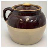 Misc. Vintage Collectible Pottery Items Including Bean Pot And More (Small Crock Has Hairline Crack)