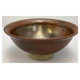 Two RW Stamped Pottery Bowls (Possible Red Wing) 3 1/2" x 8"