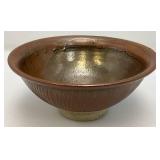 Two RW Stamped Pottery Bowls (Possible Red Wing) 3 1/2" x 8"