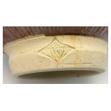 Two RW Stamped Pottery Bowls (Possible Red Wing) 3 1/2" x 8"