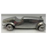 Vintage Polished Aluminum Race Car 12"