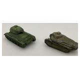 Miniature Vintage Collectible Die Cast Tanks And More