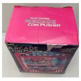 Electronic Battery Operated Arcade Coin Pusher Game In Original Box