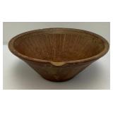 Two Large Decorative Pottery Bowls 5" x 12" & 7" x 12"