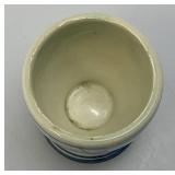 Vintage Blue Delfts Collectible Items Including RYNBENDE Airline Booze Decanters And More