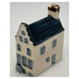 Vintage Blue Delfts Collectible Items Including RYNBENDE Airline Booze Decanters And More