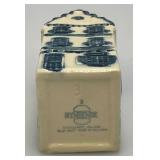 Vintage Blue Delfts Collectible Items Including RYNBENDE Airline Booze Decanters And More