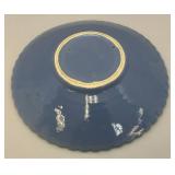 Vintage Weller Pottery Dish With Flower Frog 15 1/2"