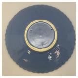 Vintage Weller Pottery Dish With Flower Frog 15 1/2"