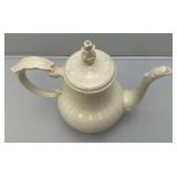 1973  Ornate Pottery Tea Set Marked JERRI On Bottom (One Teapot Lid Handle Glued)