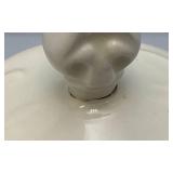 1973  Ornate Pottery Tea Set Marked JERRI On Bottom (One Teapot Lid Handle Glued)