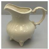 1973  Ornate Pottery Tea Set Marked JERRI On Bottom (One Teapot Lid Handle Glued)