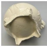 1973  Ornate Pottery Tea Set Marked JERRI On Bottom (One Teapot Lid Handle Glued)