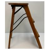 Very Nice Vintage Wooden Folding Step Stool