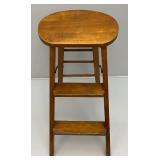Very Nice Vintage Wooden Folding Step Stool