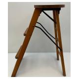 Very Nice Vintage Wooden Folding Step Stool