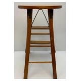 Very Nice Vintage Wooden Folding Step Stool