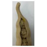 Original Carruth Studios "Move Over Peas" Sculpture Handcrafted Stone 10" (Chip On Inside)