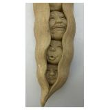 Original Carruth Studios "Move Over Peas" Sculpture Handcrafted Stone 10" (Chip On Inside)