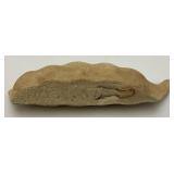 Original Carruth Studios "Move Over Peas" Sculpture Handcrafted Stone 10" (Chip On Inside)