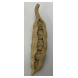 Original Carruth Studios "Move Over Peas" Sculpture Handcrafted Stone 10" (Chip On Inside)