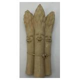 Original Carruth Studios "Pickled Asparagus" Sculpture Handcrafted Stone 11"