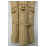 Original Carruth Studios "Pickled Asparagus" Sculpture Handcrafted Stone 11"