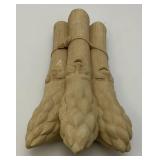 Original Carruth Studios "Pickled Asparagus" Sculpture Handcrafted Stone 11"