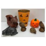 Misc. Garden Décor Including Halloween And More