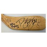 Two Vintage Miniature Wooden Hockey Sticks 1=Minnesota North Stars And 1= Minnesota Golden Gophers Signed With Dan Woog And More