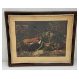 Misc. Items Framed Behind Glass